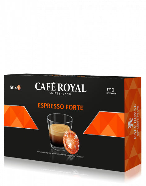 Café Royal Kaffeepads Espresso Forte – für Nespresso Professional – Intensität 8 – 50 Pads