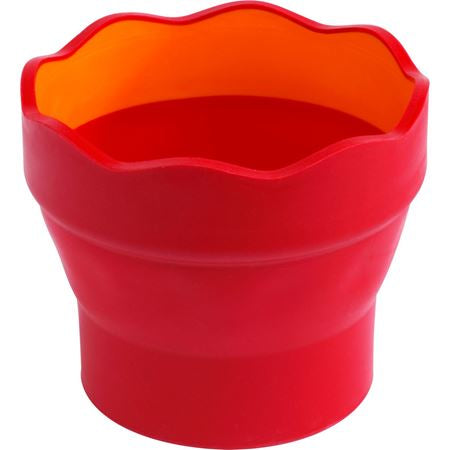 Faber-Castell Wasserbecher – Rot – 98 × 130 × 38 mm