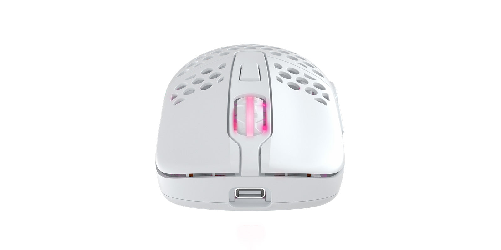 CHERRY XTRFY M42 – Gaming-Maus – Kabellos (2,4 GHz), 19000 DPI, RGB-Beleuchtung, beidhändig, Weiss