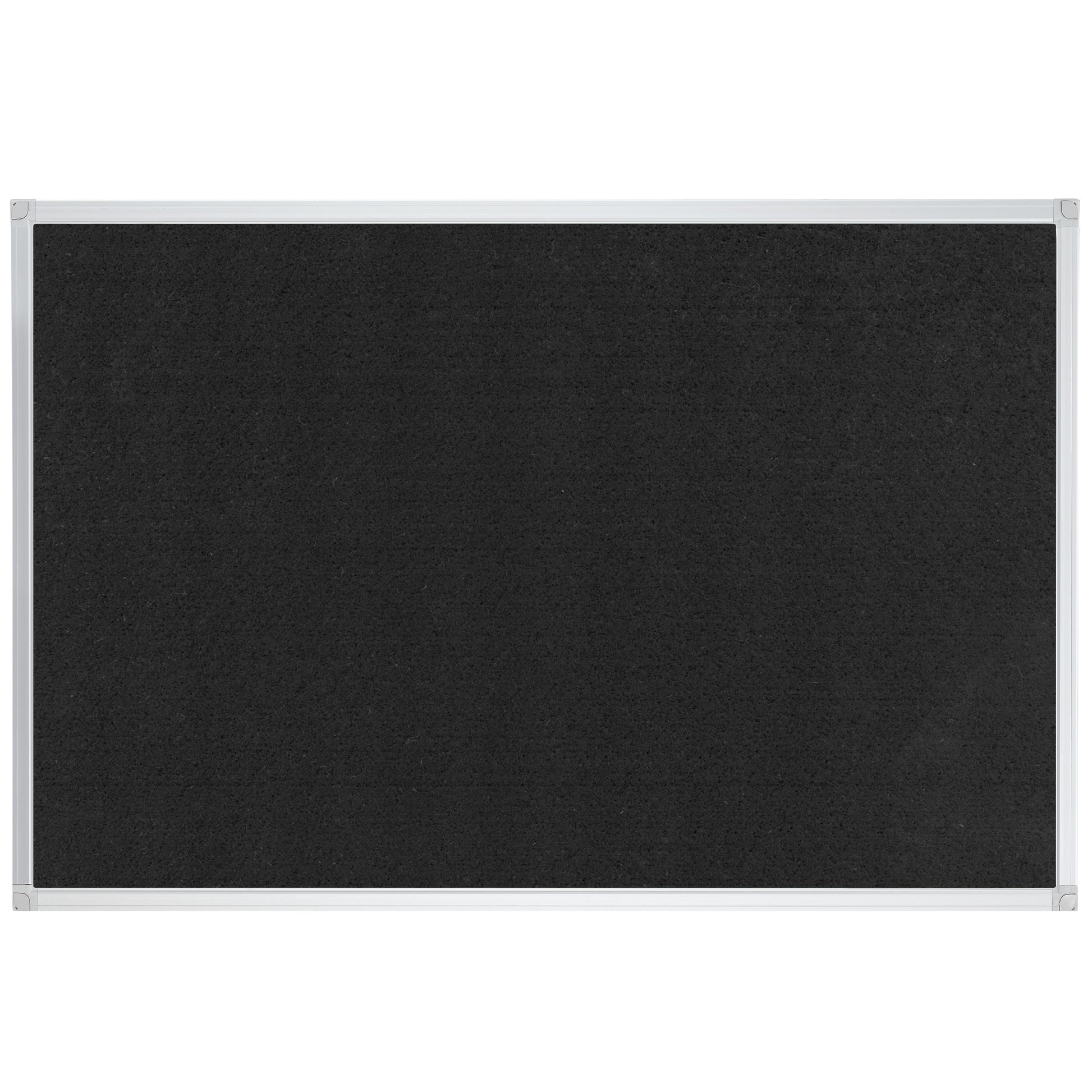 Franken Pinnwand – Filz, Alurahmen – 120 × 90 cm, Schwarz, X-tra Line