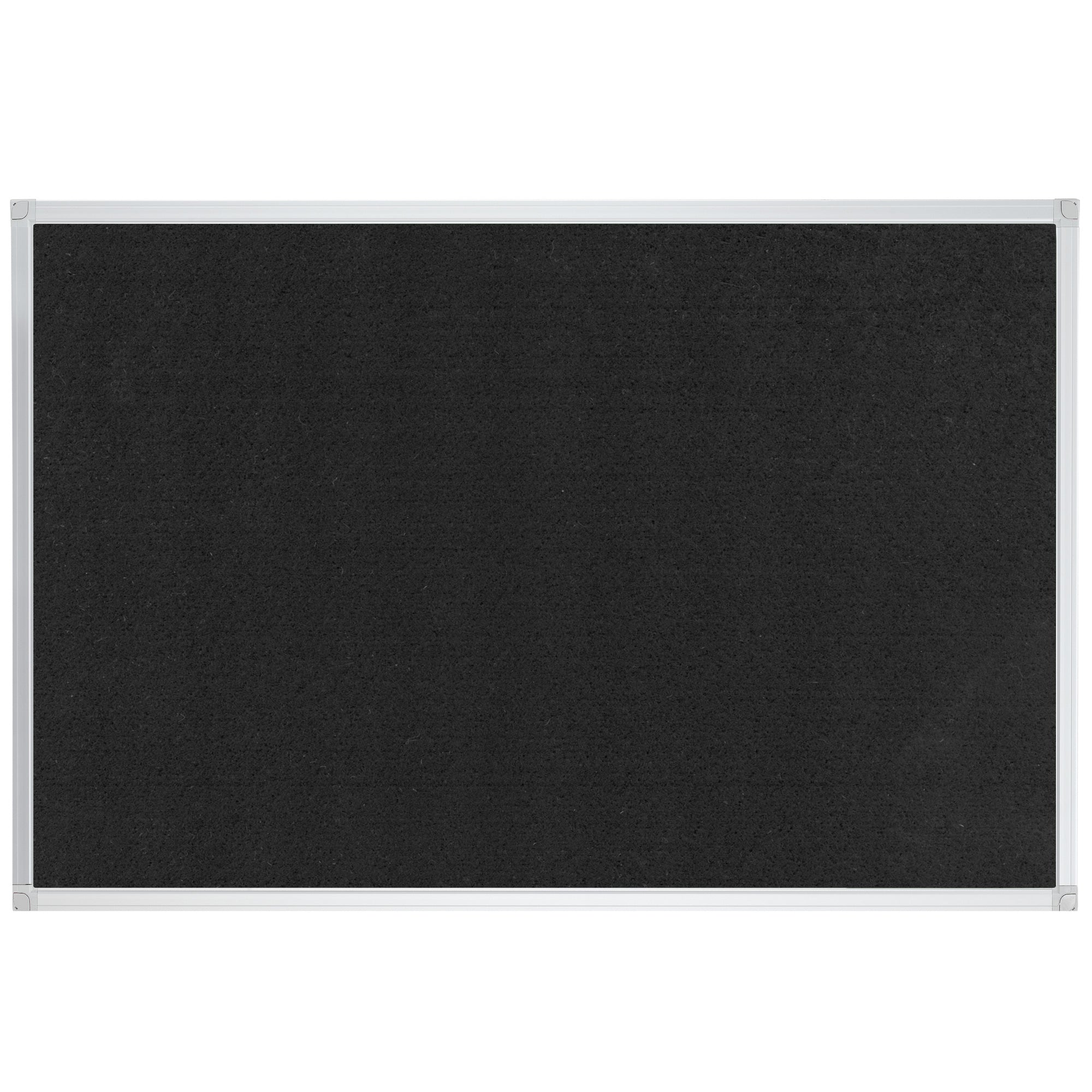 Franken Pinnwand – Filz, Alurahmen – 120 × 90 cm, Schwarz, X-tra Line