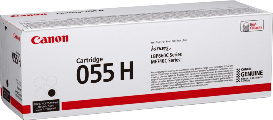 Canon Toner 055H – schwarz, 7600 Seiten – für Canon LBP663/MF742/i-SENSYS MF740