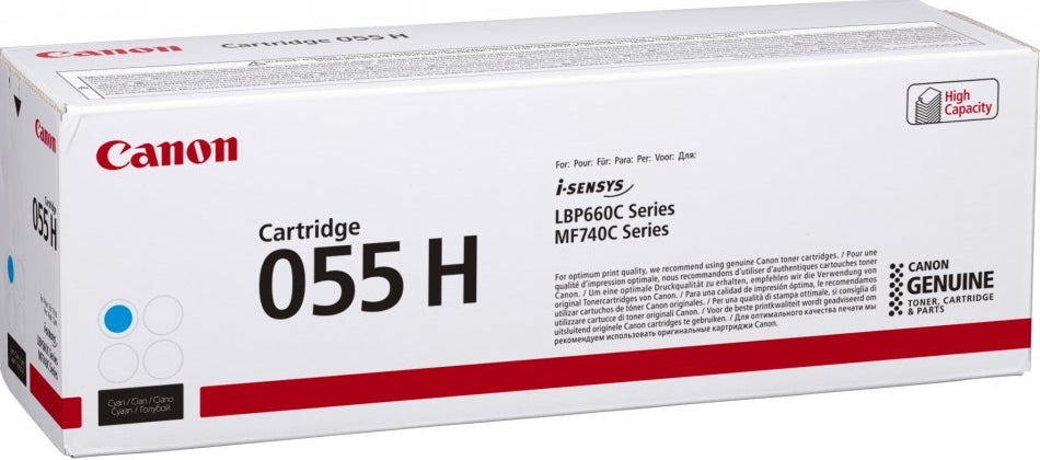 Canon Toner 055H – cyan, 5900 Seiten – für Canon LBP663/MF742/i-SENSYS MF740