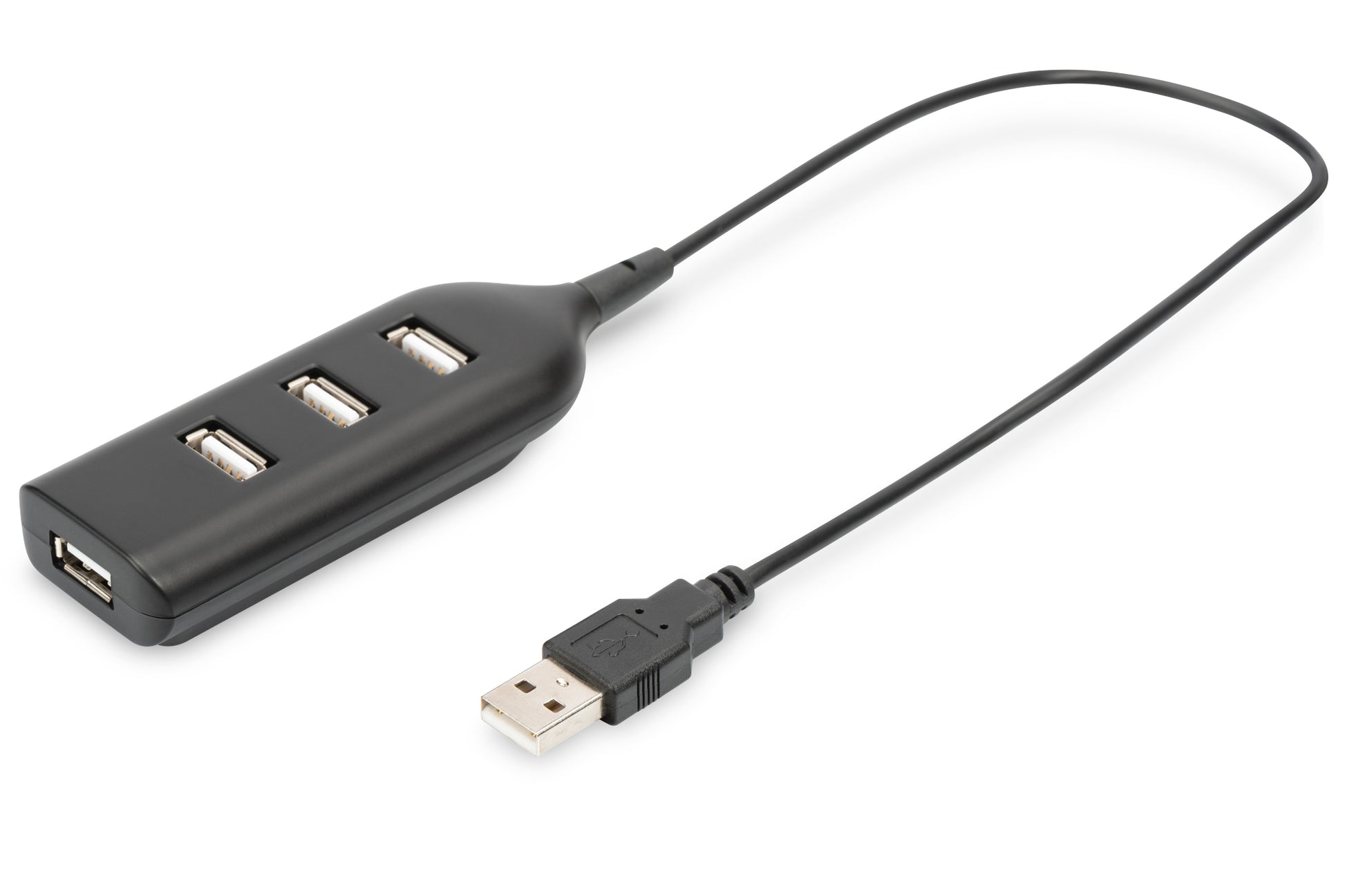 Digitus USB-Hub – USB 2.0, 4× USB-A, für Windows/Mac/Linux