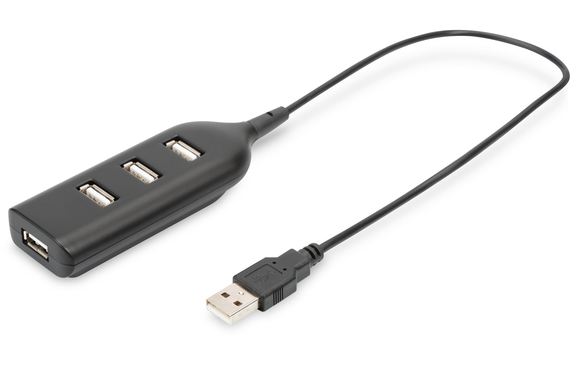 Digitus USB-Hub – USB 2.0, 4× USB-A, für Windows/Mac/Linux