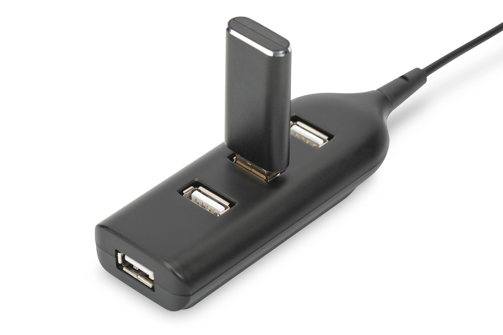 Digitus USB-Hub – USB 2.0, 4× USB-A, für Windows/Mac/Linux
