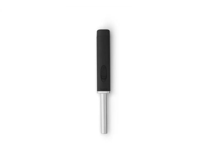 Brabantia Gasanzünder mit Piezozündung für Butan, 230 × 25 × 33 cm, Edelstahl/Kunststoff, Schwarz