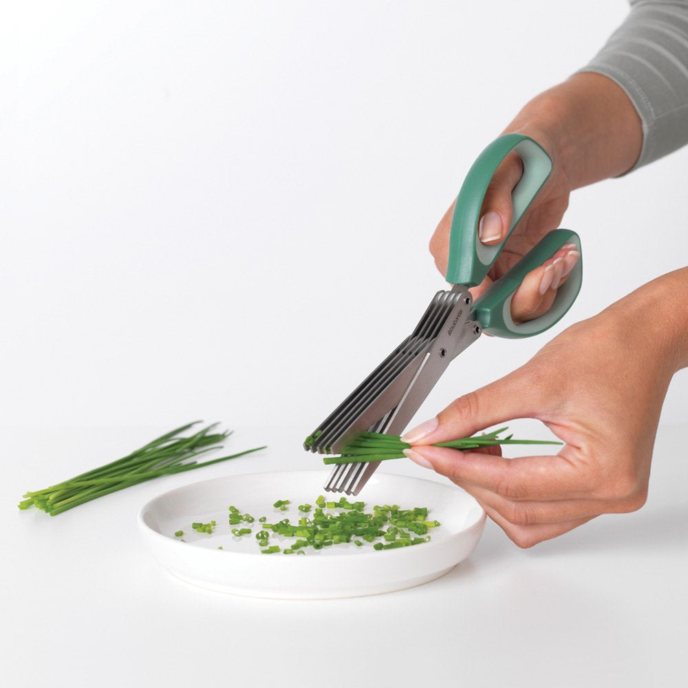 Brabantia TASTY+ – Küchenschere 21,4 cm, Edelstahl/Kunststoff, Grün