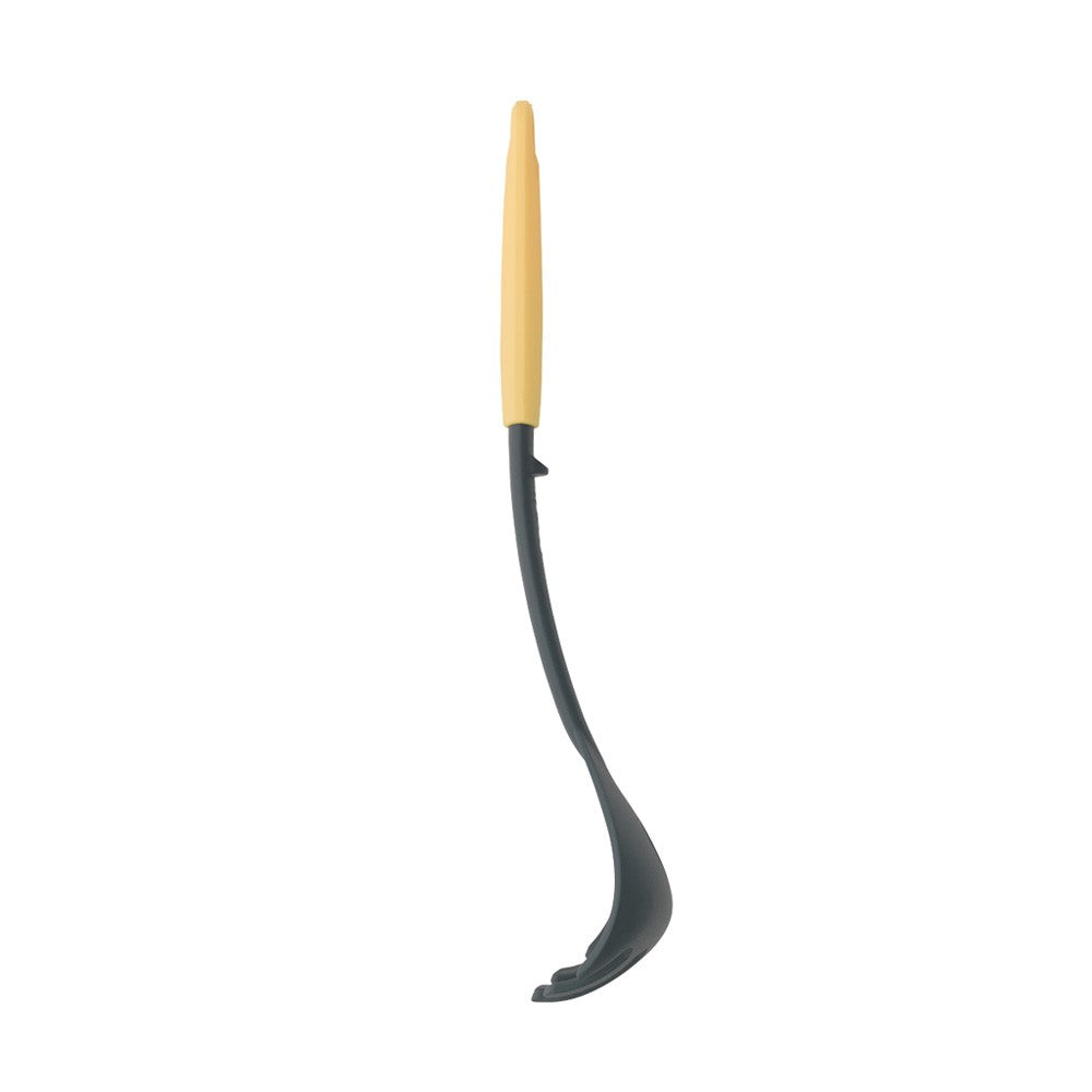 Brabantia Spaghettilöffel 30 cm, Kunststoff, spülmaschinenfest, hitzebeständig bis 220 °C, schwarz/gelb