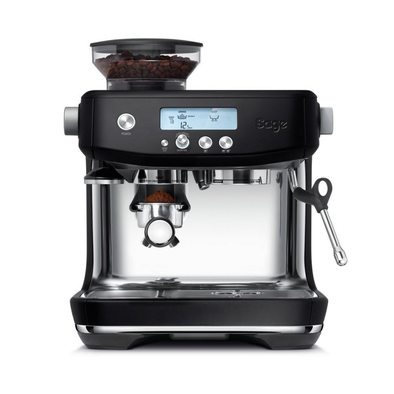Sage Barista Pro Espressomaschine (Siebträger) – 9 bar, 2 l, Milchschaumdüse, schwarz, 35,4 × 40,6 × 40,6 cm