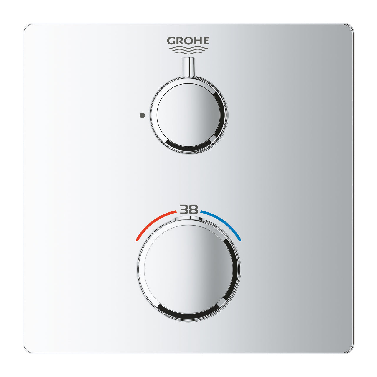GROHE Grotherm Unterputz-Badebatterie – Thermostat, 20 cm, Messing, Chrom