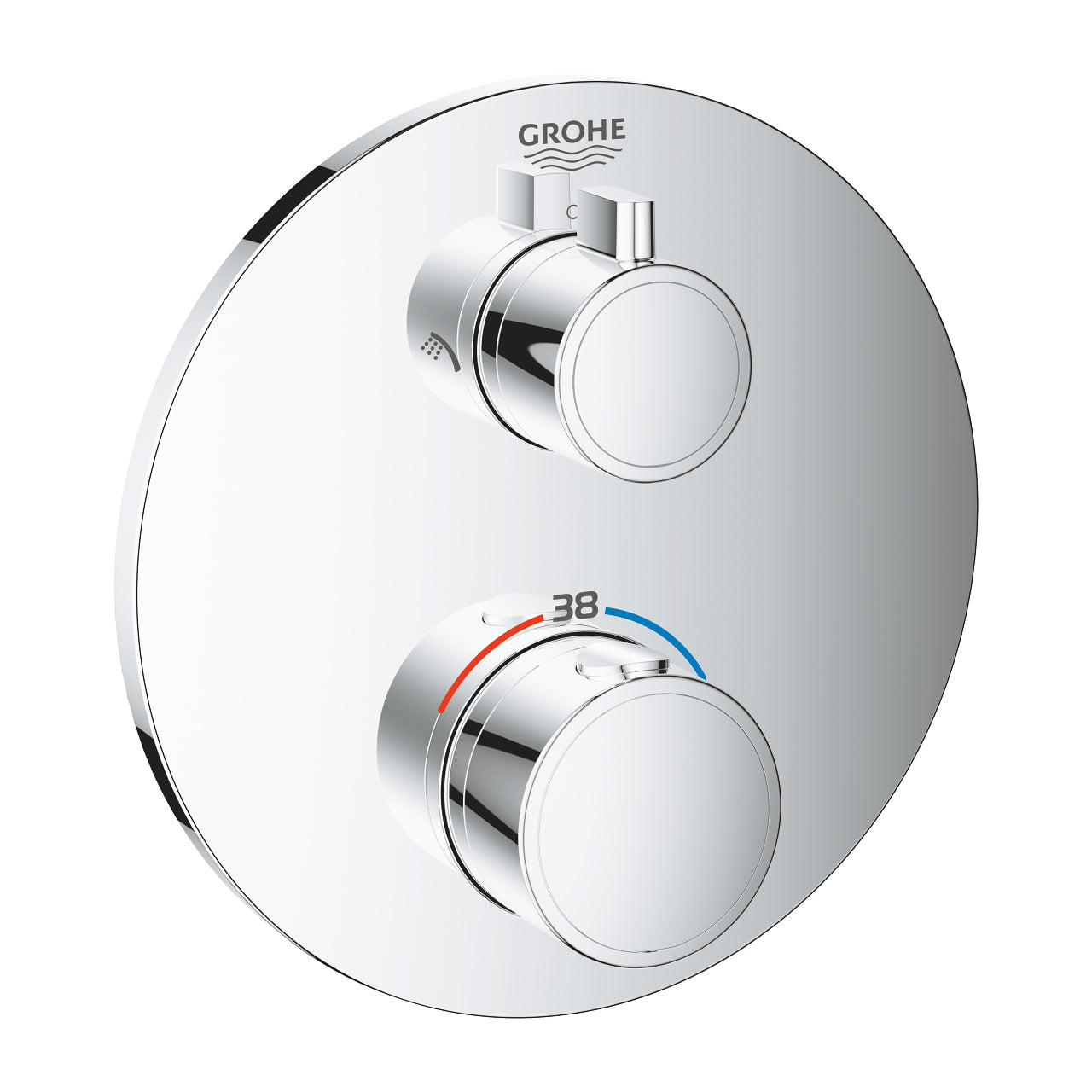 GROHE Grohtherm Badebatterie – Thermostat, Messing, Chrom