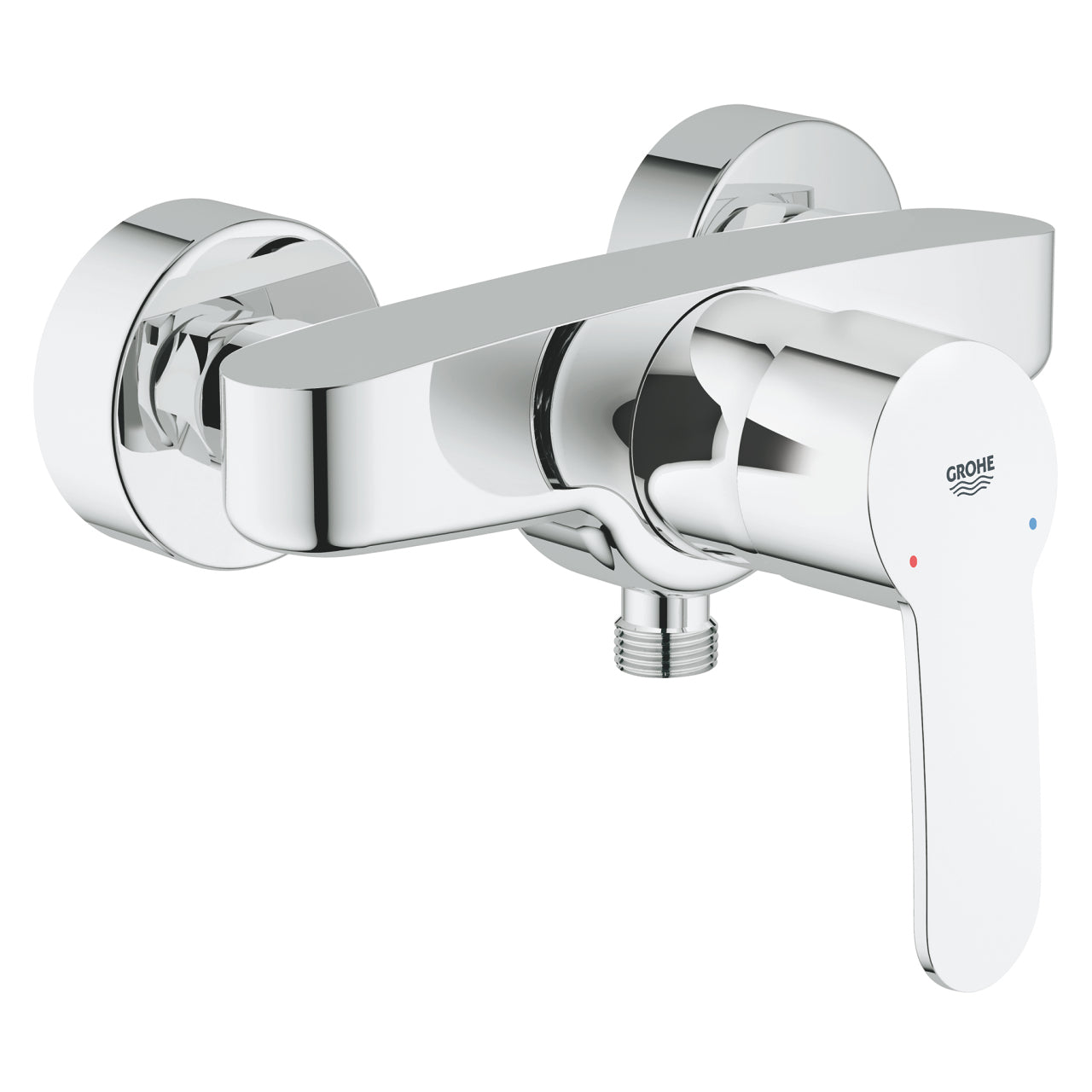 GROHE Badebatterie Eurostyle Cosmopolitan – Einhebelmischer (Unterputz), Messing, Chrom