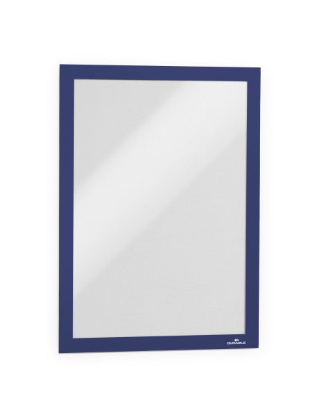 Durable DURAFRAME Selbstklebender Info-Rahmen – DIN A4 – Blau – 1er Pack