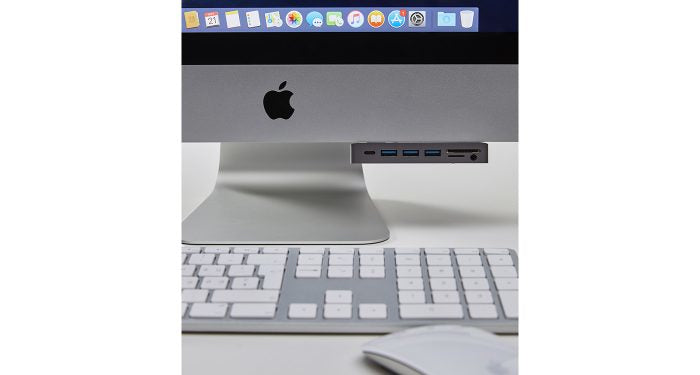 LMP Attach USB-Hub – USB-C, 3× USB-A, 1× USB-C, SD/microSD, 3,5 mm Audio, für Windows/Mac
