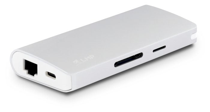 LMP 18645 Multiport-Adapter – USB-C, DP/HDMI/VGA, 2× USB-A, GbE, SD/microSD, für Mac, iPad