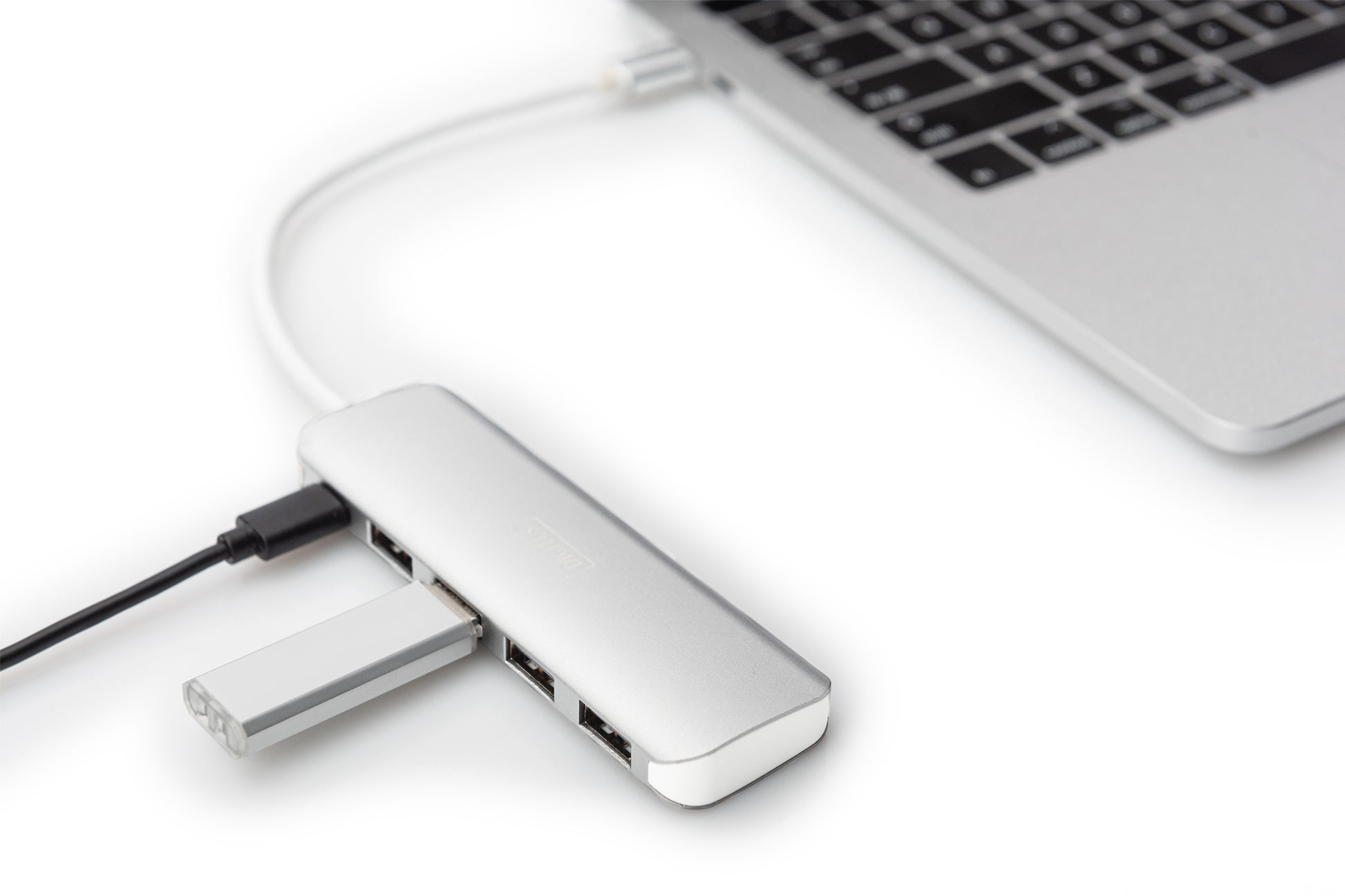 Digitus USB-Hub – USB-C, 4× USB-A, für Windows/Mac/ChromeOS