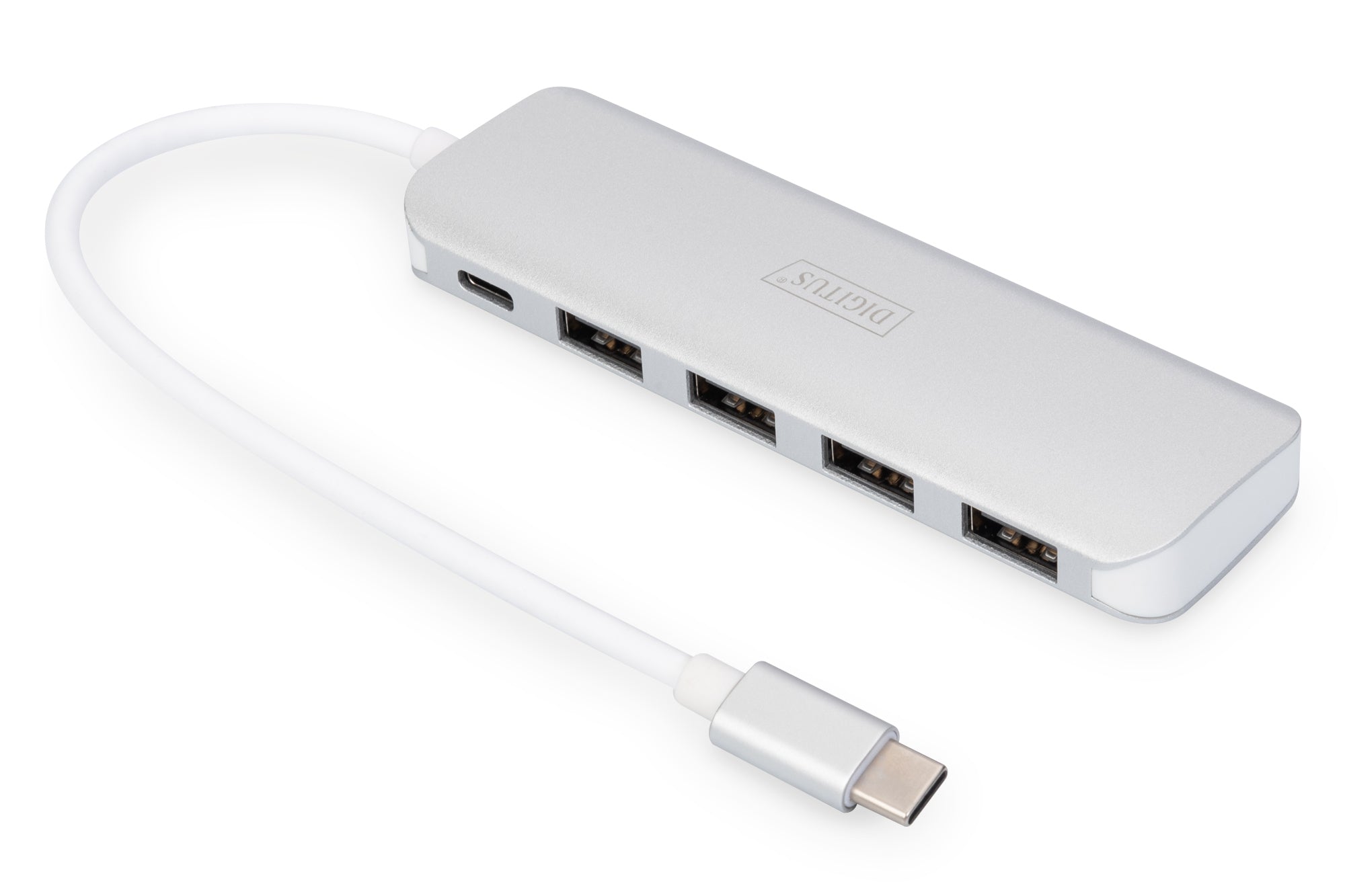 Digitus USB-Hub – USB-C, 4× USB-A, für Windows/Mac/ChromeOS