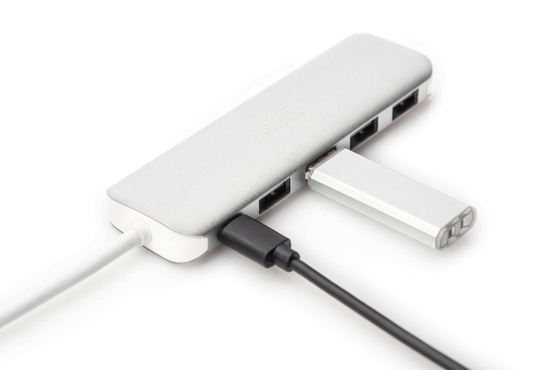 Digitus USB-Hub – USB-C, 4× USB-A, für Windows/Mac/ChromeOS