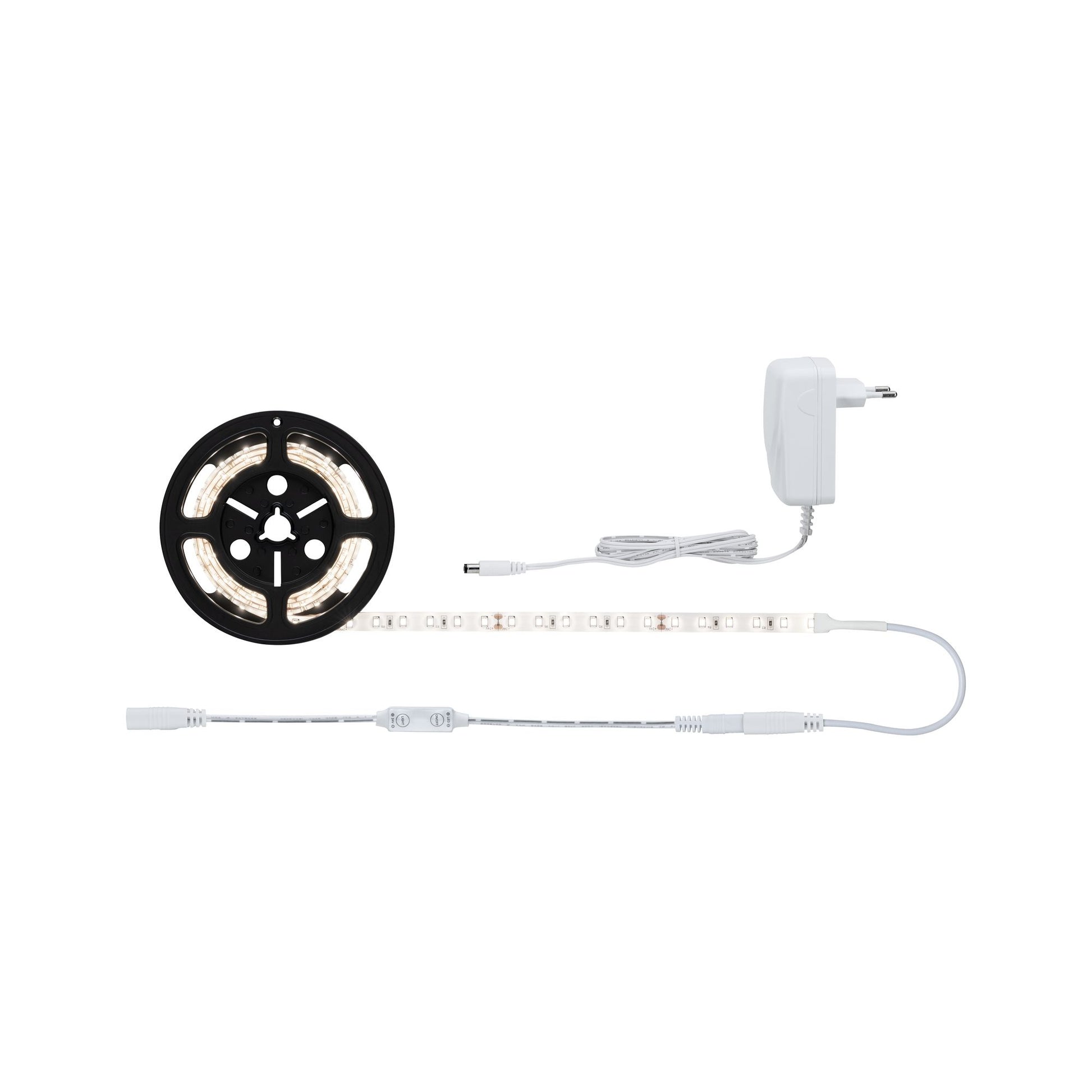 Paulmann LED-Strip – 1,5 m, 1650 lm, 17 W, 3000 K, Warmweiss, dimmbar, weiss, inkl. Netzteil