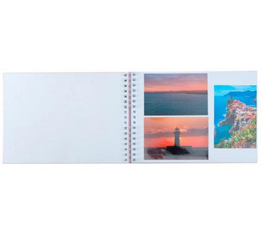Exacompta Fotobuch Autentik – 320 × 220 mm, rosa, mit Spiralbindung, Karton