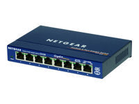 NETGEAR GS108GE – Switch – 8×GbE, Blau