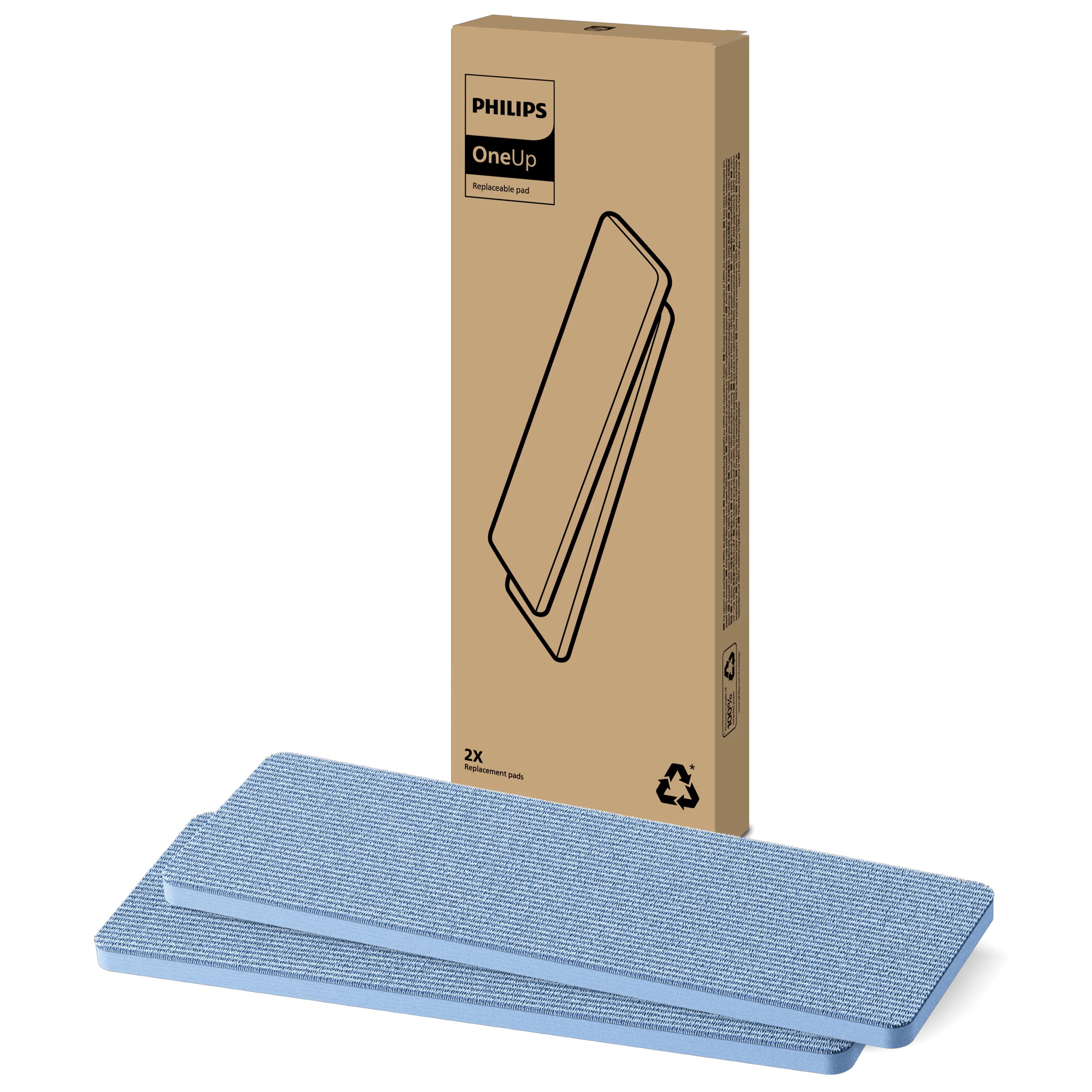 Philips Wischbezug XV1884/20 – 2 Stk. – Mikrofaser – 12,0 × 35,0 × 2,0 cm