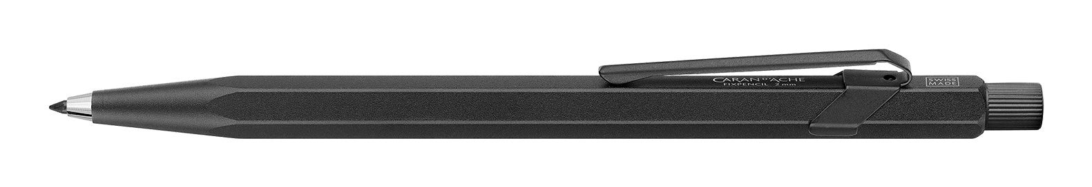 Caran d-Ache Fixpencil Premium Black Code Fallminenstift – 2,0 mm – Aluminium – Schwarz