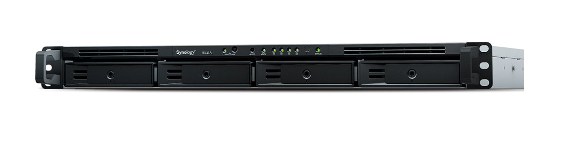 Synology RX418 – 4-Bay Rack 1U NAS – für SATA HDD/SSD
