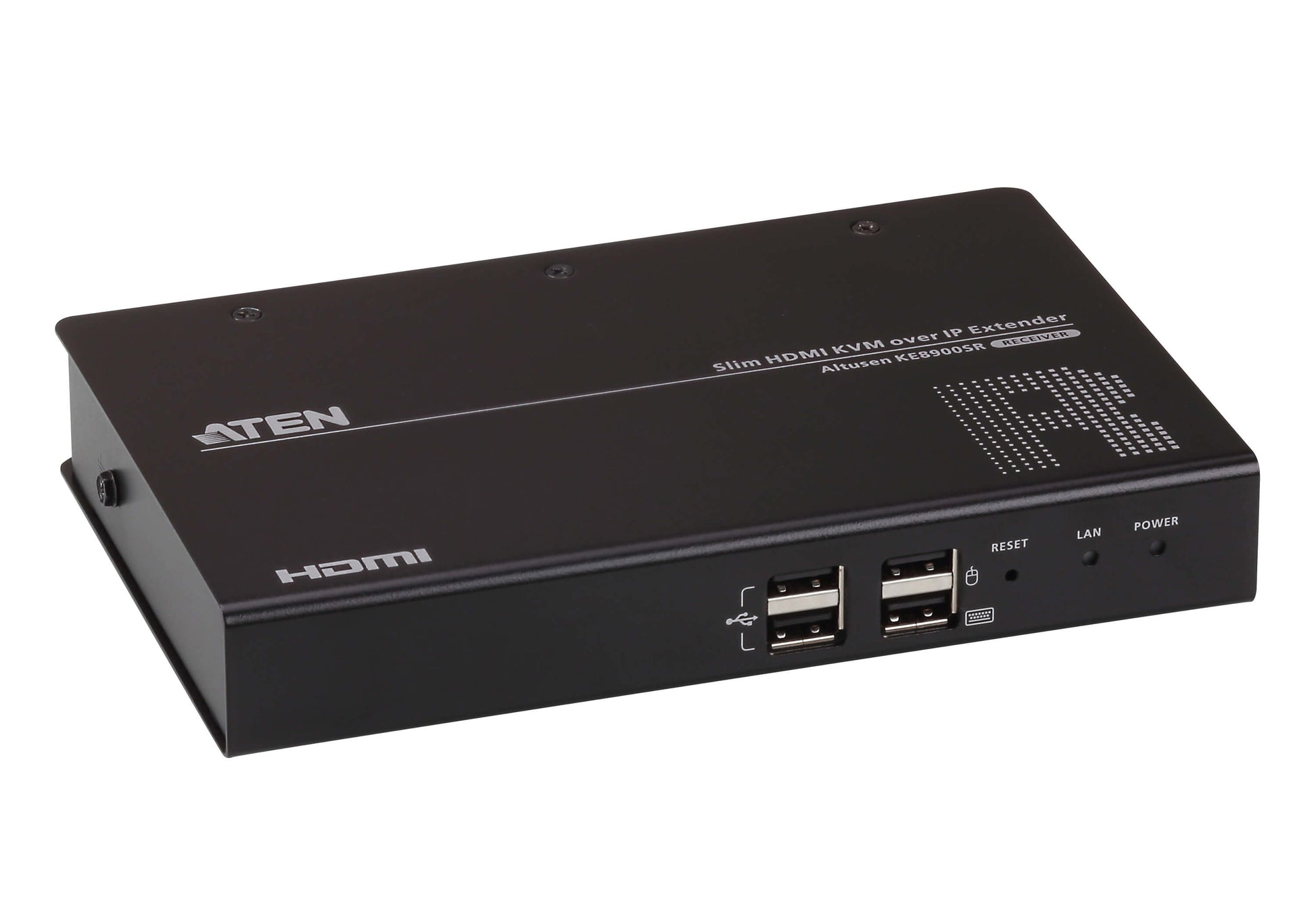 ATEN Slim HDMI Einzeldisplay – KVM Extender RX HDMI – 1920 × 1200, USB 2.0 Hub