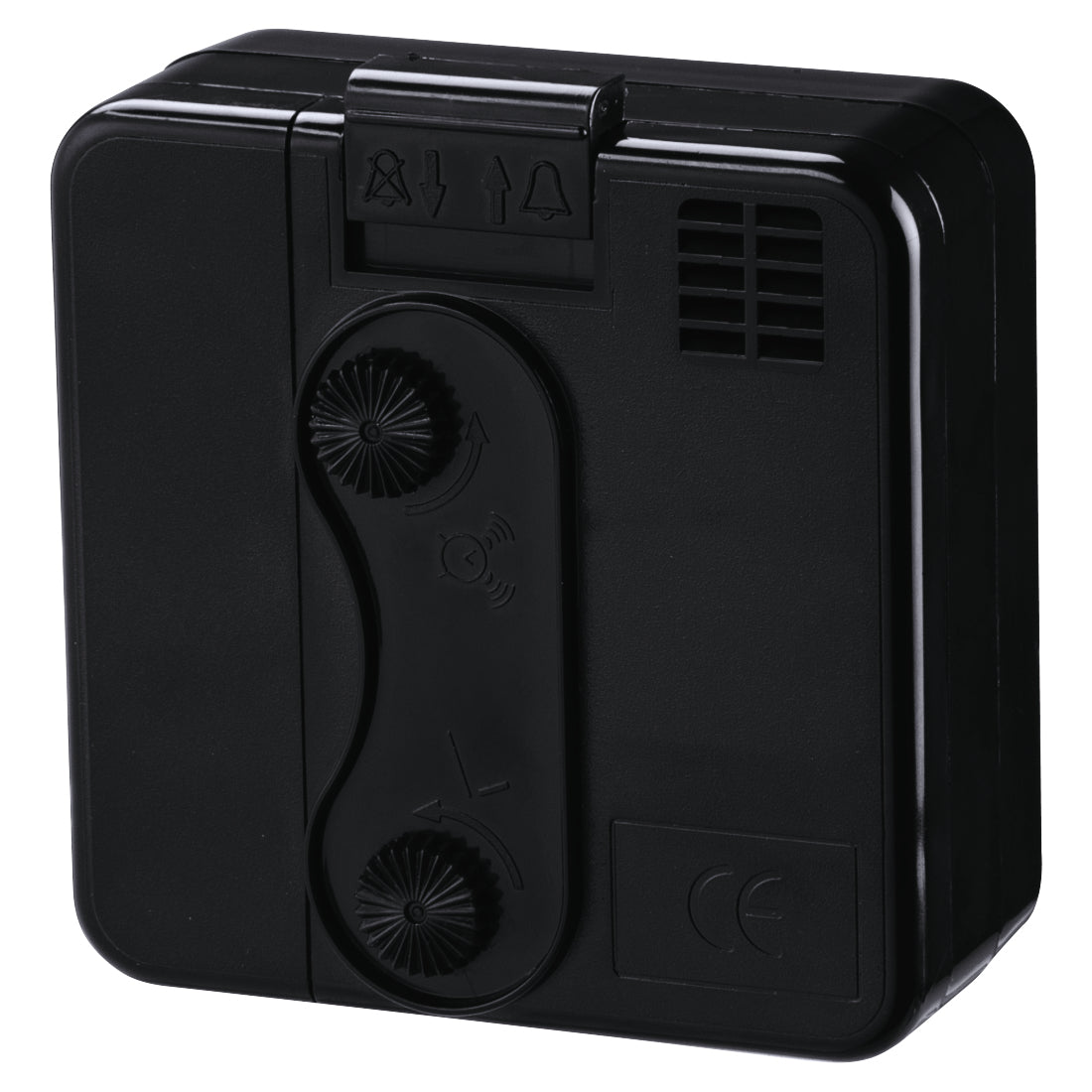 Hama Quarz-Wecker – Analog, Schlummerfunktion, 5,6 × 5,6 × 3,0 cm, Schwarz