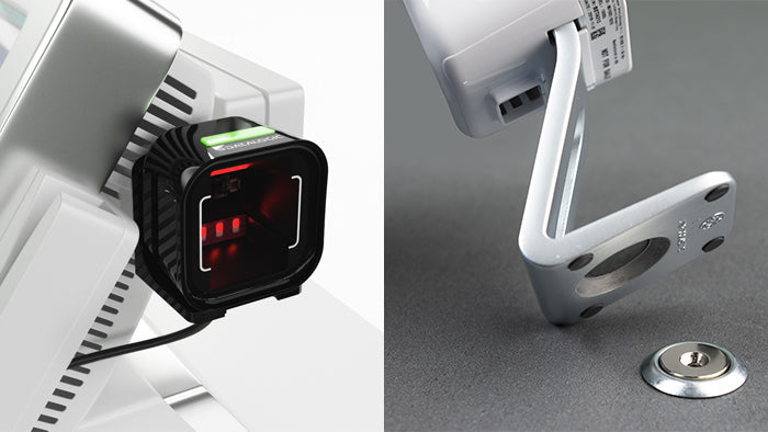 Datalogic Magellan 1500i – Barcodeleser – Kit: Kabel + Neigbarer Ständer + Netzteil