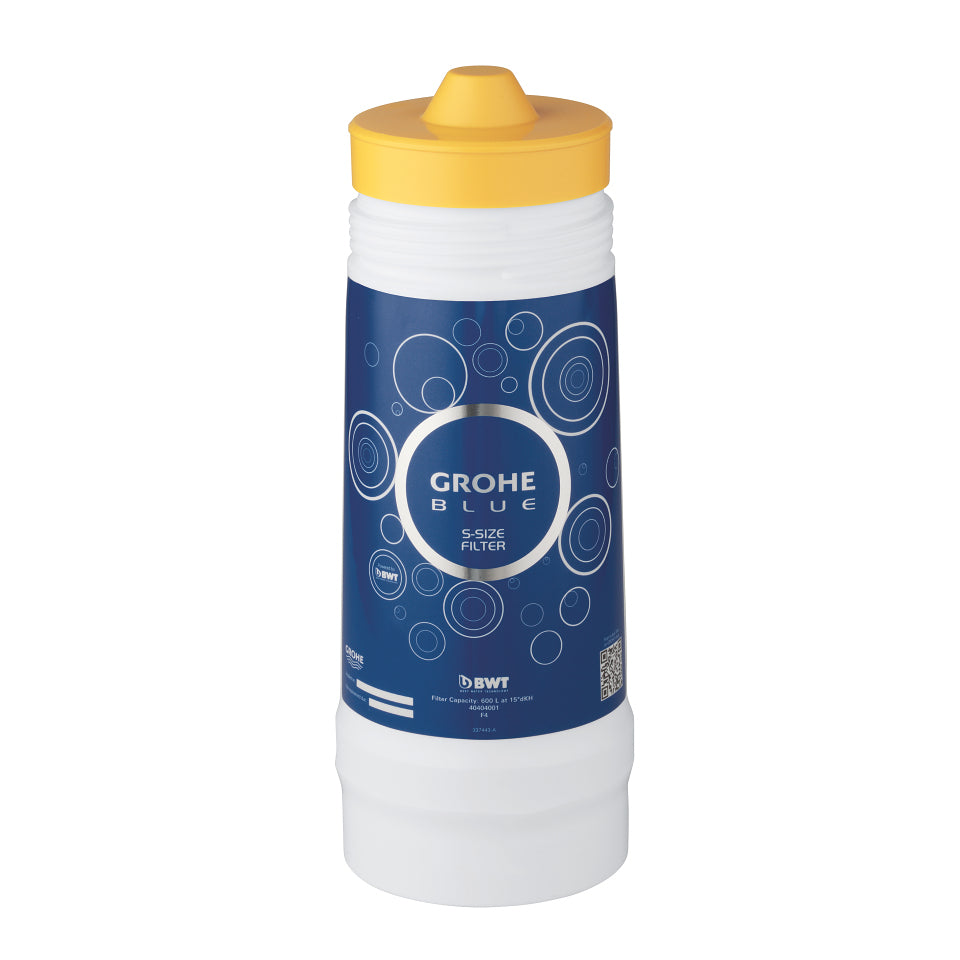 GROHE Blaue Wasserfilterkartusche – 600 l, Blau, Stahl, S-Grösse