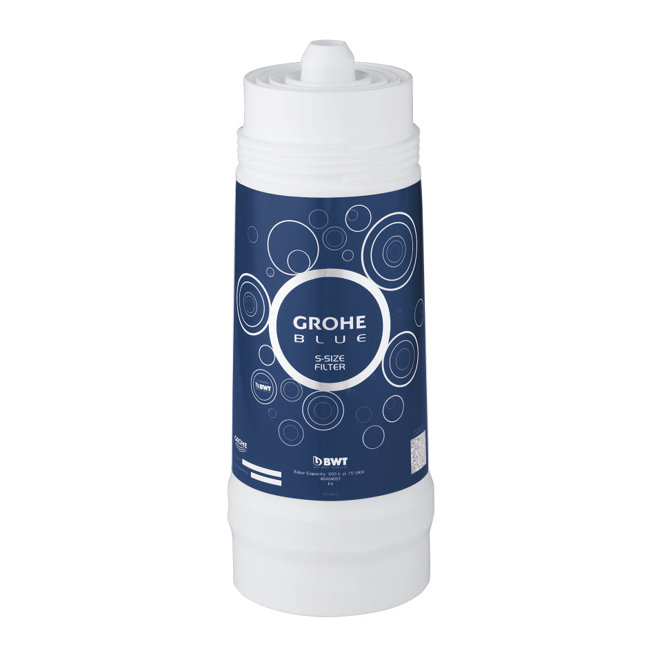 GROHE Blaue Wasserfilterkartusche – 600 l, Blau, Stahl, S-Grösse