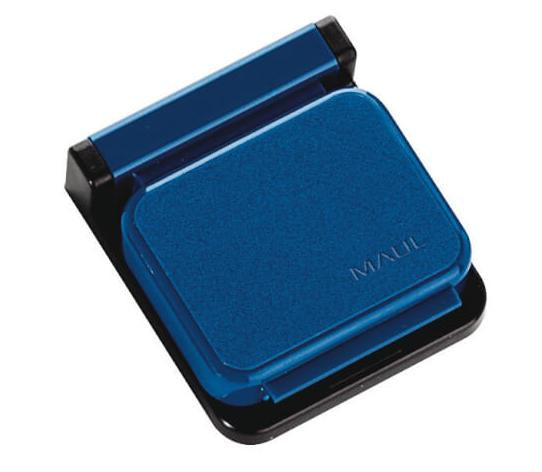 MAUL Stiftschlaufe – selbstklebend, Kunststoff, blau, 36 × 12 mm