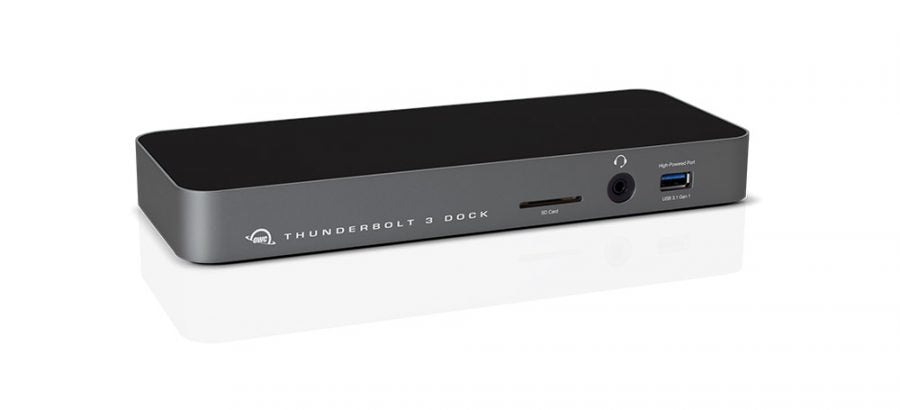 OWC Dockingstation – Thunderbolt 3, 1× DP, 5× USB-A, 1× USB-C, SD/microSD, 3,5 mm Audio, GbE, für Windows/Mac
