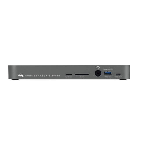 OWC Dockingstation – Thunderbolt 3, 1× DP, 5× USB-A, 1× USB-C, SD/microSD, 3,5 mm Audio, GbE, für Windows/Mac
