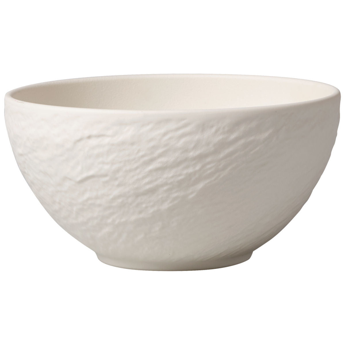 Villeroy & Boch Manufacture Rock Schüssel Suppenschüssel – 0,43 l, Porzellan, Weiss