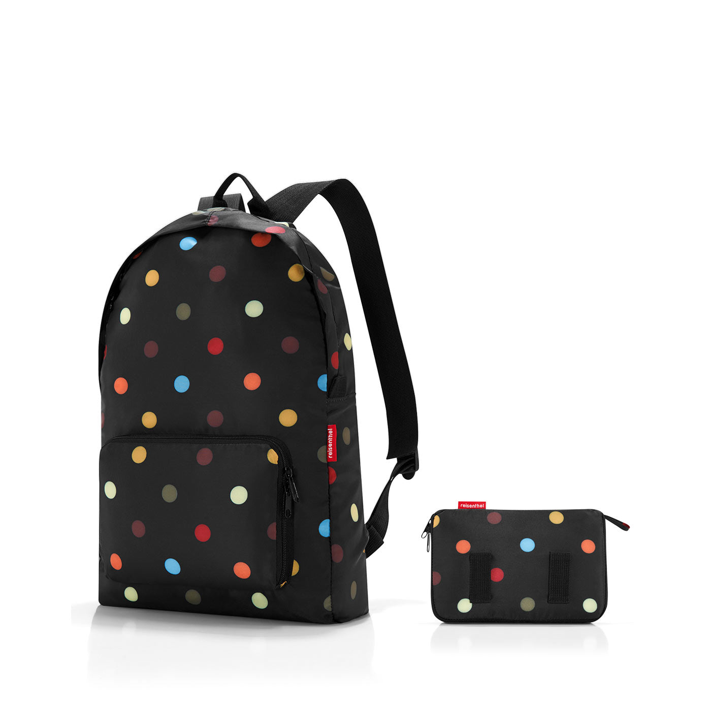 Reisenthel City Rucksack mini maxi – 14 l, wasserabweisend, Polyester – Dots, 300 × 450 × 110 mm