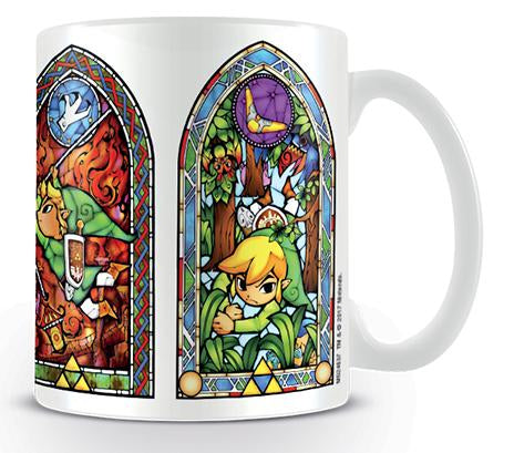 PYRAMID Kaffeetasse Stained Glass – 315 ml, Keramik, Mehrfarbig/Weiss, spülmaschinenfest, mikrowellengeeignet