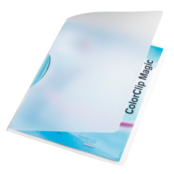 Leitz ColorClip Magic Klemmhefter, für A4, 30 Blatt – hellblau