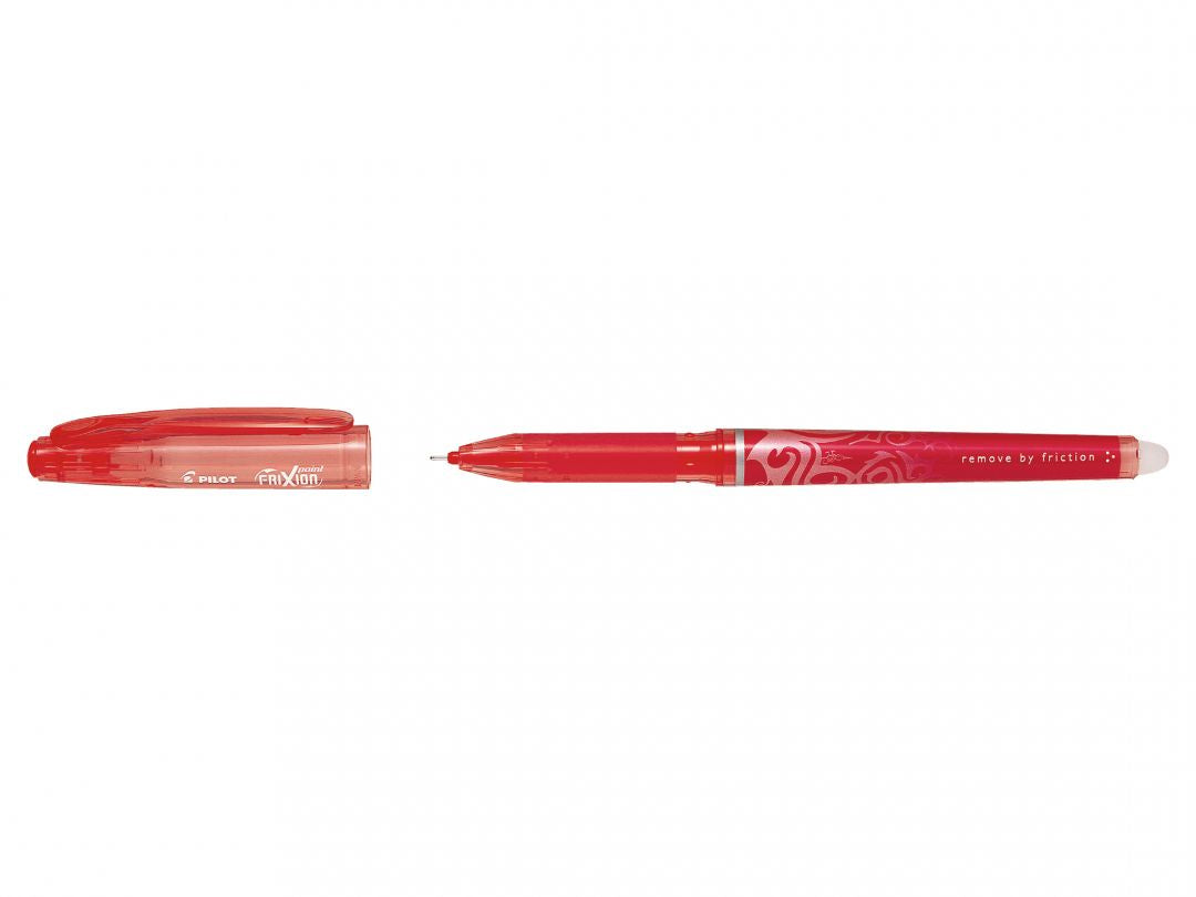 Pilot FriXion Point – radierbarer Tintenroller mit Kappe, 0,5 mm, rot