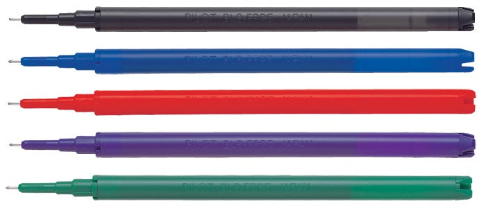 Pilot FriXion Rollerpatrone – Schwarz, 0,5 mm (Mittel), 3er-Pack, radierbar