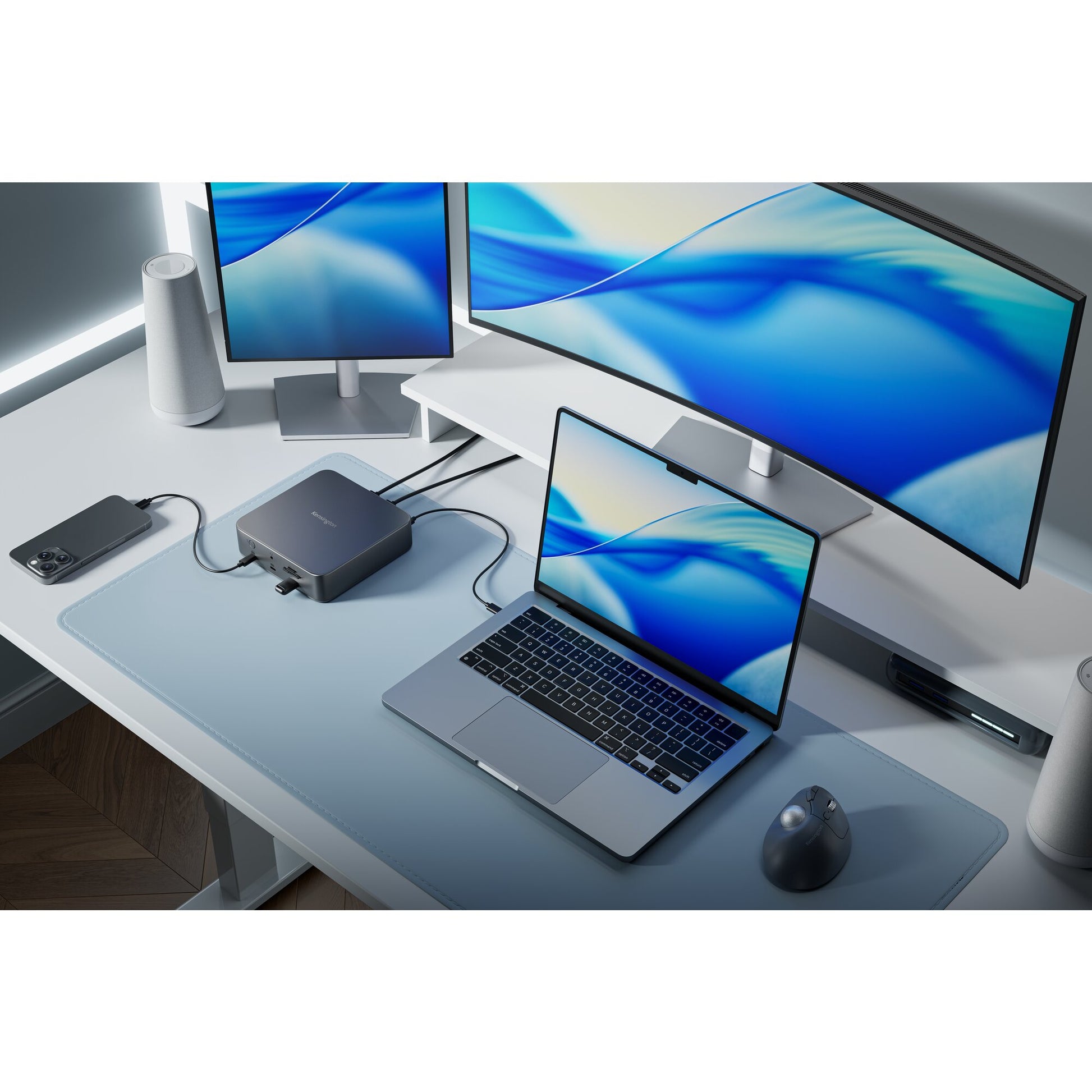 Kensington SD5010T5 EQ Dockingstation – Thunderbolt 5, 2× HDMI, 2× USB-A, 2× USB-C, 140 W PD, 2,5GbE