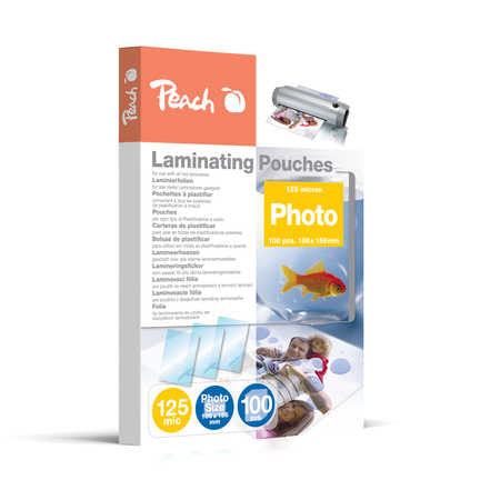 Peach Laminierfolien 106 × 156 mm – 125 µm, glänzend, 100 Stück
