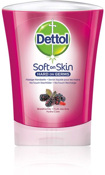 Dettol Flüssige Handseife – antibakteriell, Beeren – Nachfüllbeutel – 250 ml