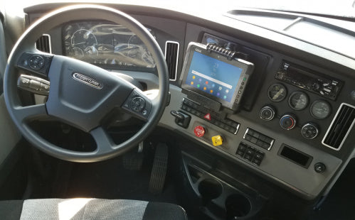 Gamber-Johnson 7160-1124-01 – VESA-Adapterplatte – Schwarz – für Freightliner New Cascadia (2018)