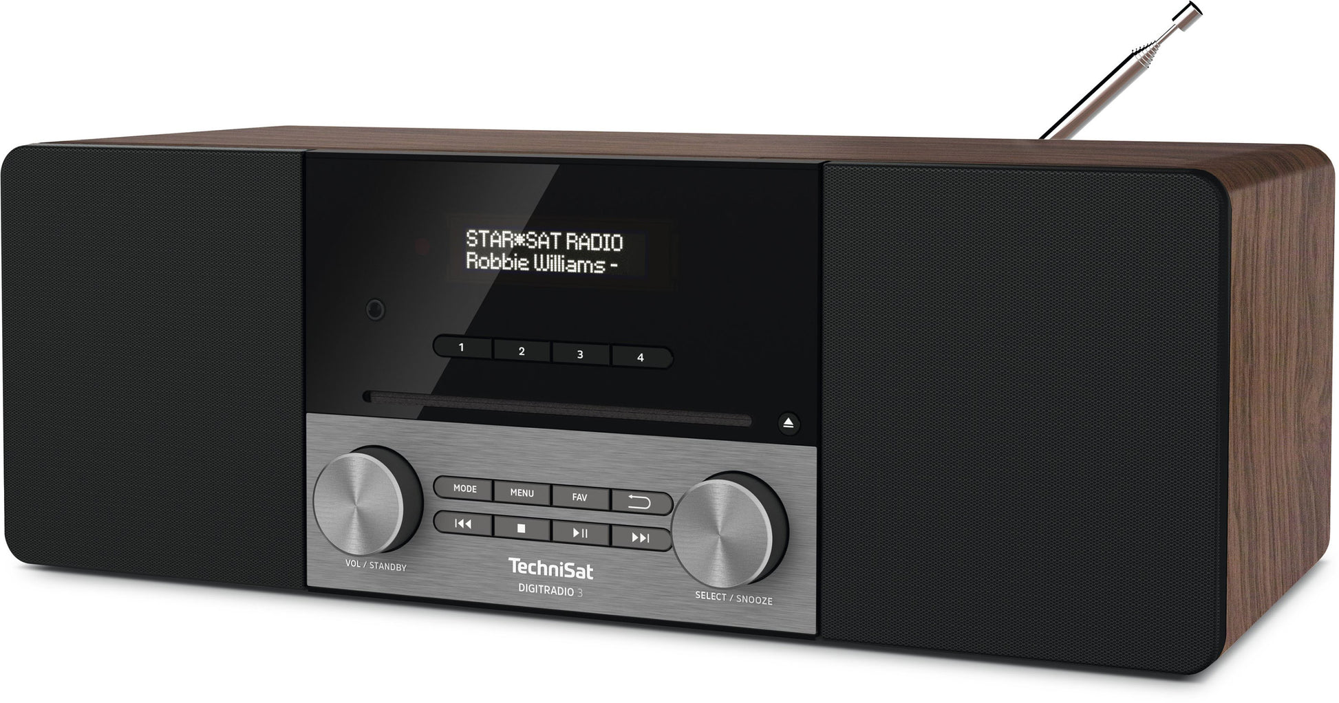 TechniSat DigitRadio 3 – DAB-/Internetradio – Tischradio – DAB+, USB – Schwarz