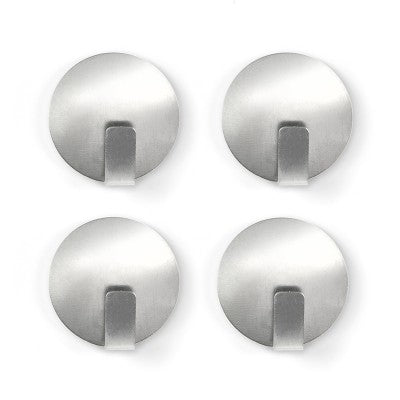 Trendform Magnethaken – Haftmagnet, Ø 35 mm, 4 Stück, Edelstahl