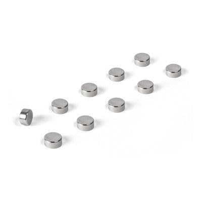 Trendform STEELY Magnete – Ø 6 mm – 10 Stück, silber